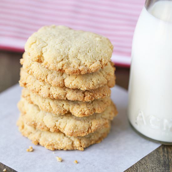 Almond Flour Shortbread Cookies