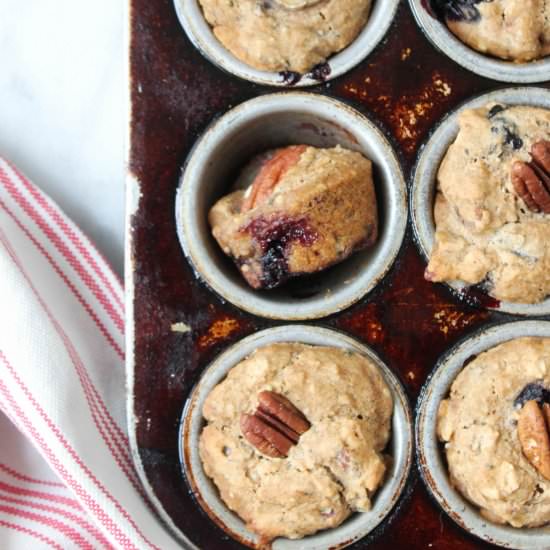 Pecan Blueberry Muffins