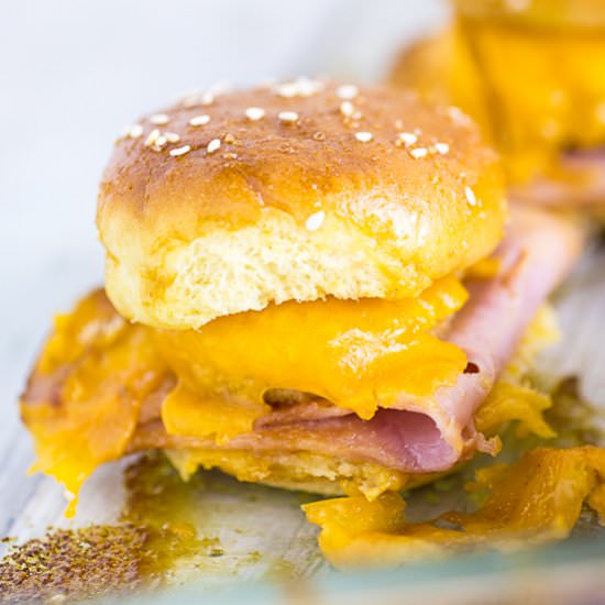 Ham and Pimento Cheese Sliders