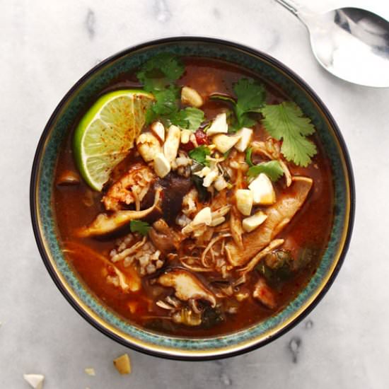 Thai Chicken and Rice Soup