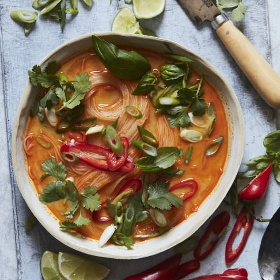 Curry Coconut Noodle Soup