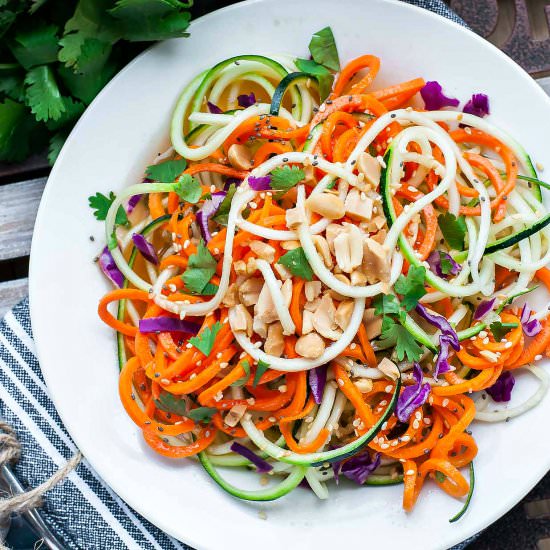 Spiralized Thai Zucchini Salad