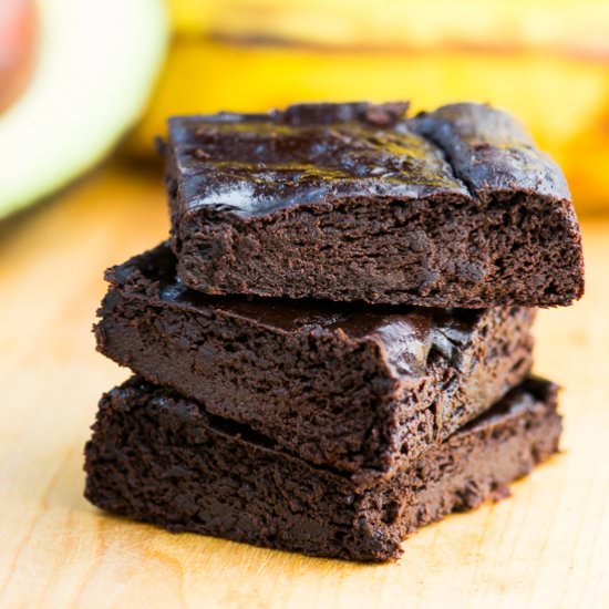 Dark Chocolate Avocado Brownies