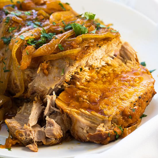 crock pot apricot pork roast