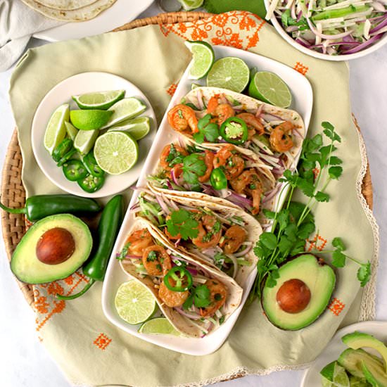 Tequila Shrimp Tacos