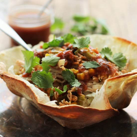 10 MINUTE HOMEMADE TACO SALAD BOWLS
