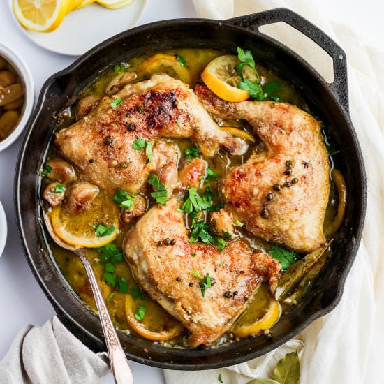 Braised Garlic Lemon Chicken