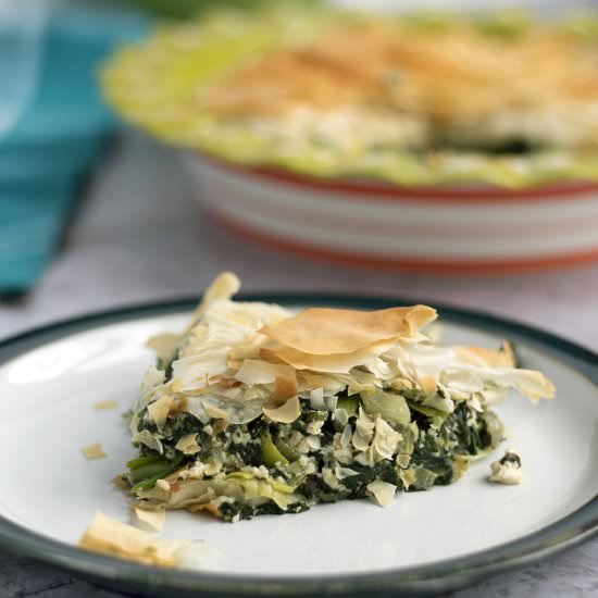 Vegan spanakopita