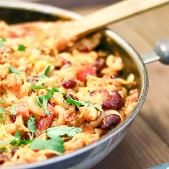 Skillet Turkey Chili Mac