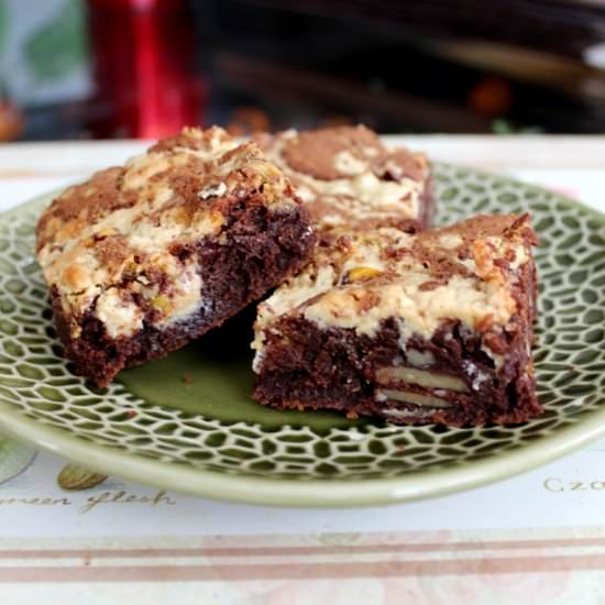 Tahini Halva Walnut Brownies