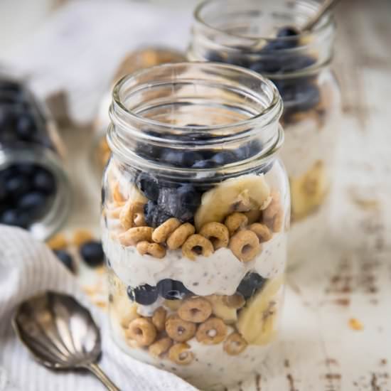 Blueberry Banana Breakfast Parfaits