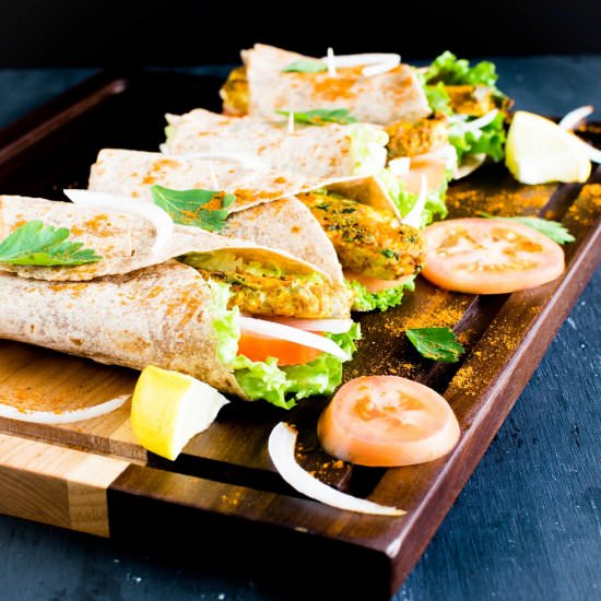 Moroccan Spiced Tempeh Wraps