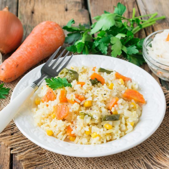 Corn Vegetable Rice