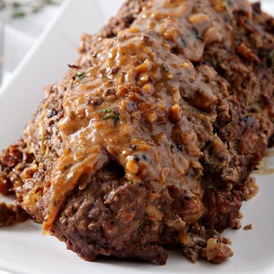 French Onion Instant Pot Meatloaf