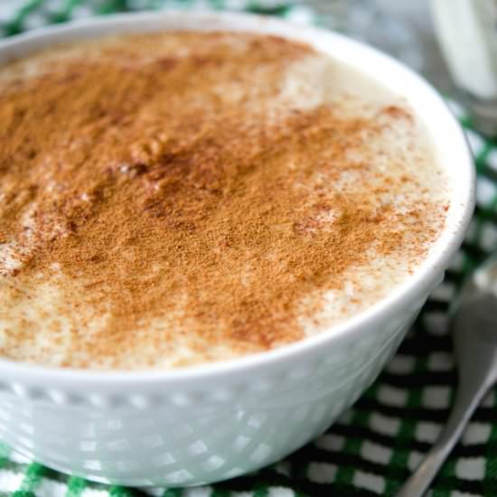 Bailey’s Irish Cream Rice Pudding