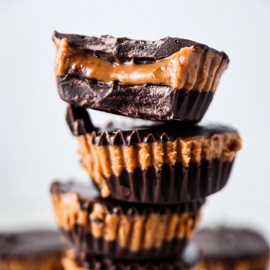 Dark Chocolate Cookie Butter Cups