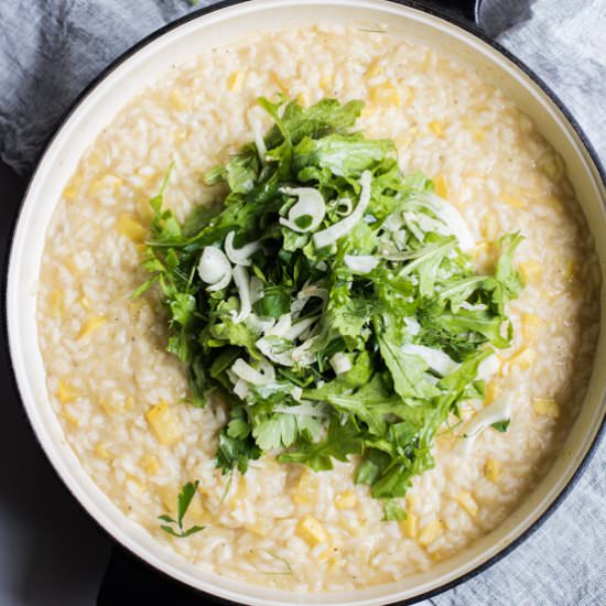 Creamy Lemon Squash Risotto