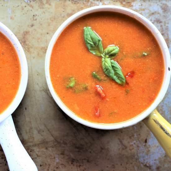 Creamy Tomato Basil Soup InstantPot