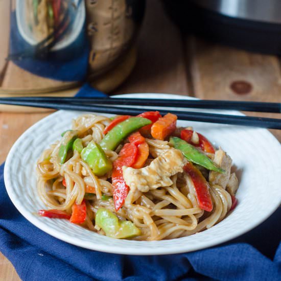 instant pot chicken veggie stir fry