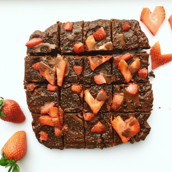 Chocolate Starwberry Brownies