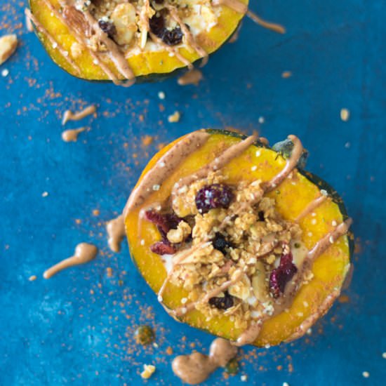 Acorn Squash Breakfast Bowls