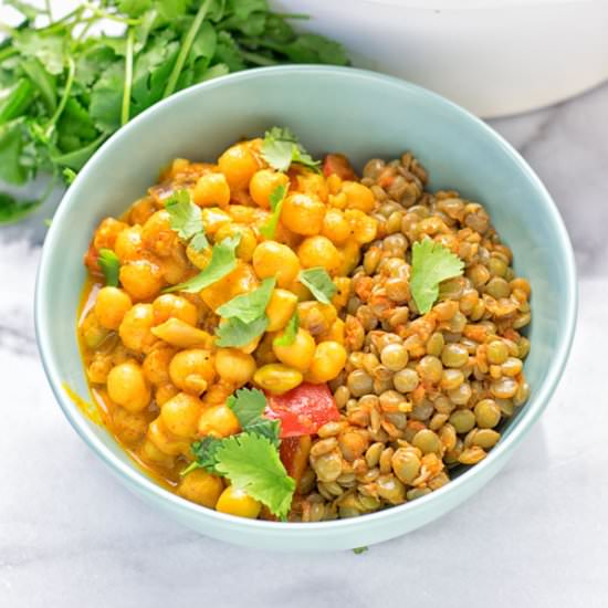 Turmeric Curry with Spicy Lentils