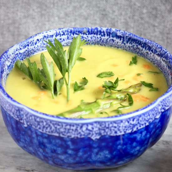 Vegan Cream of Asparagus Soup