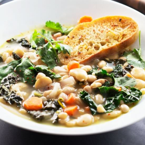 Greens & Beans soup