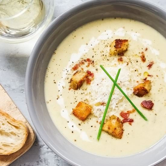 Broccoli and Cauliflower Soup