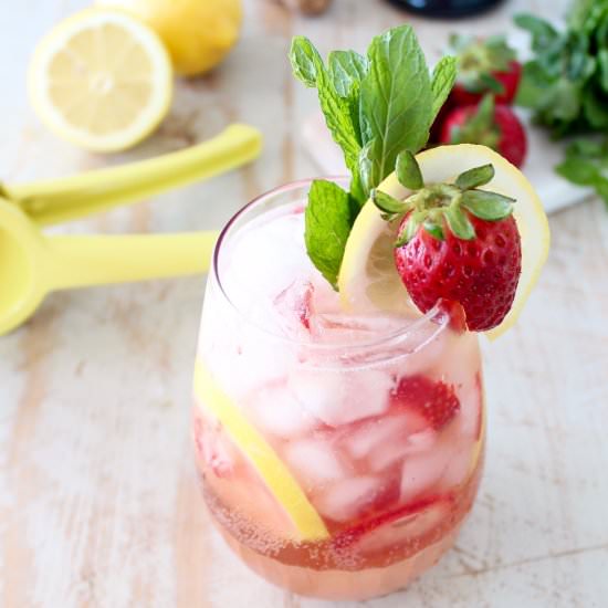 Lemon Berry Prosecco Sangria