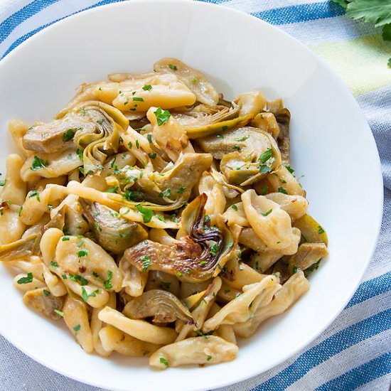 Cavatelli with Artichokes