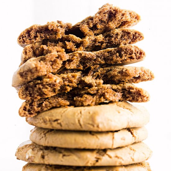 Thin and Chewy Walnut Cookies
