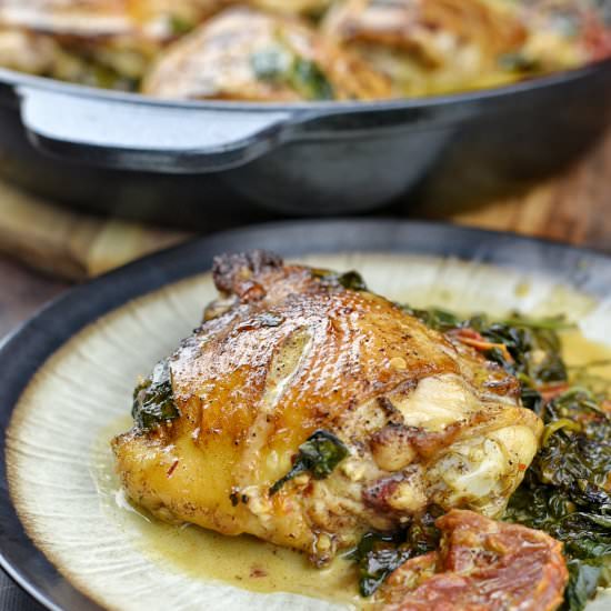 Cast Iron Sicilian Chicken