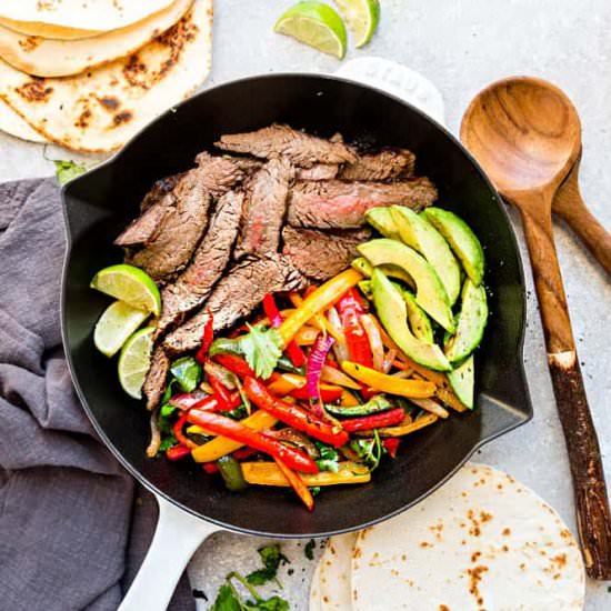 Easy Steak Fajitas