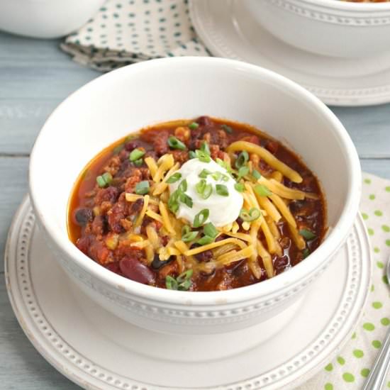 Slow Cooker Turkey Chili