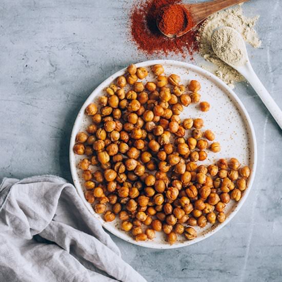 Really Crispy Roasted Chickpeas
