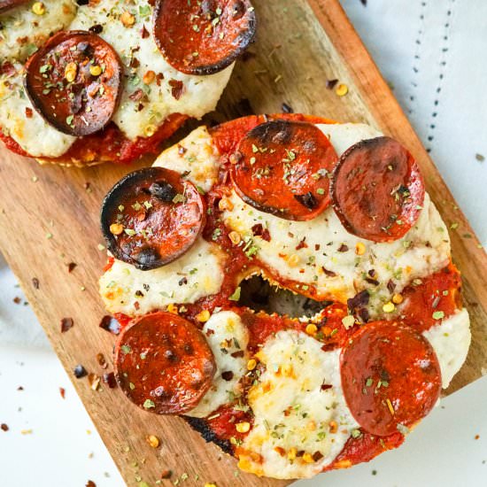 10 Minute Pizza Bagels