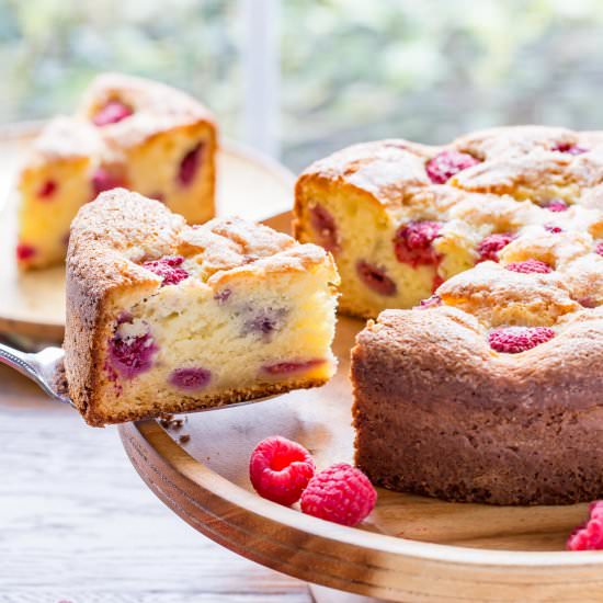 Raspberry Ricotta Breakfast Cake