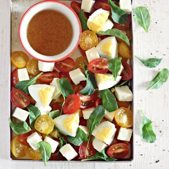 Egg, Tomato and Paneer Salad