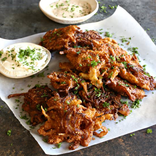 Cornmeal Onion Fritters