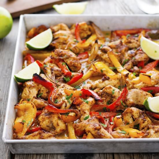 Sheet Pan Chicken Fajitas