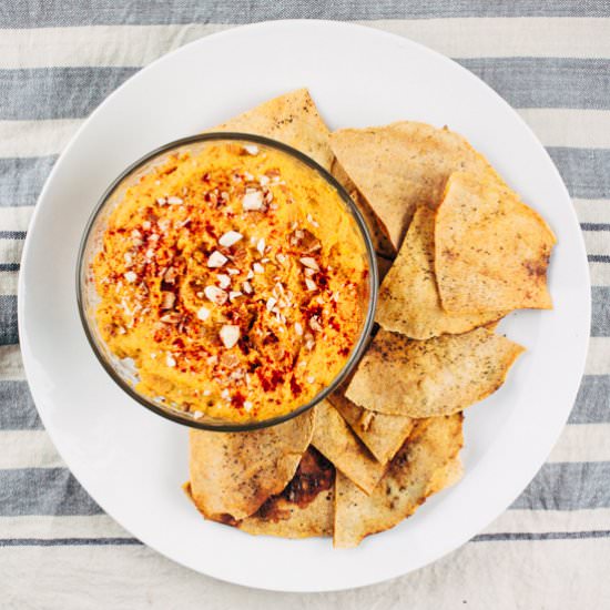 Roasted Carrot and Garlic Hummus