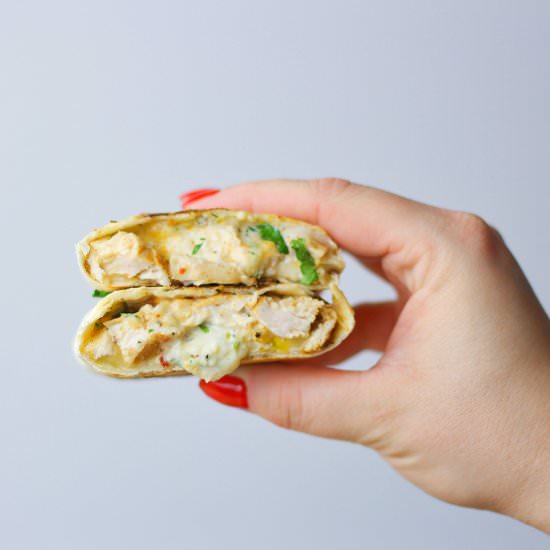 Wraps with grilled chicken