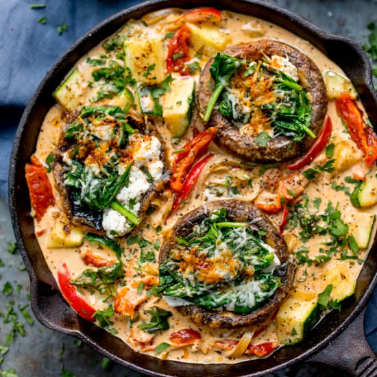 Tuscan Mushrooms in Creamy Sauce
