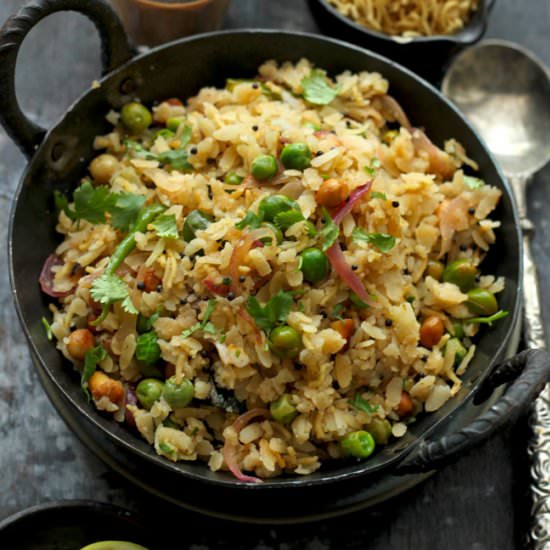 Matar Poha (Chura Matar)