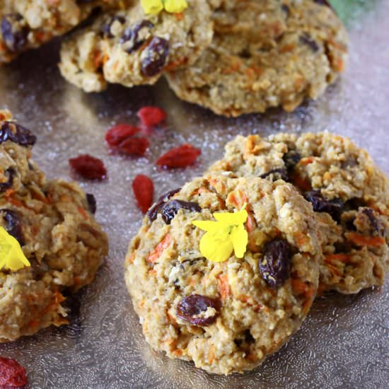 GF Vegan Carrot Cake Cookies