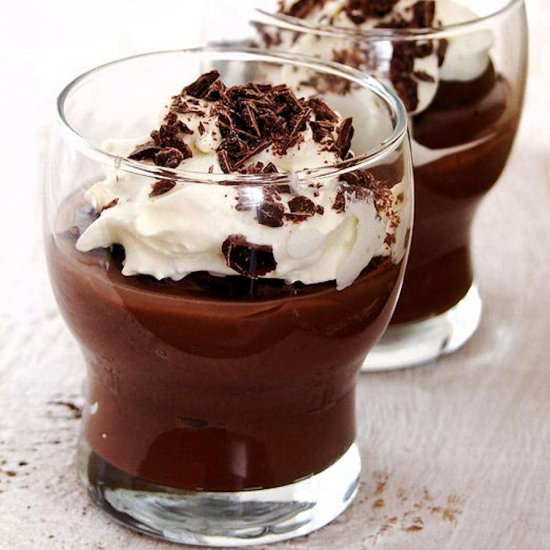 home-made chocolate pudding