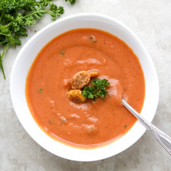 Creamy Protein Rich Tomato Soup
