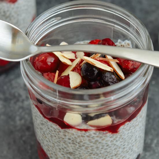 Berry Almond Chia Pudding