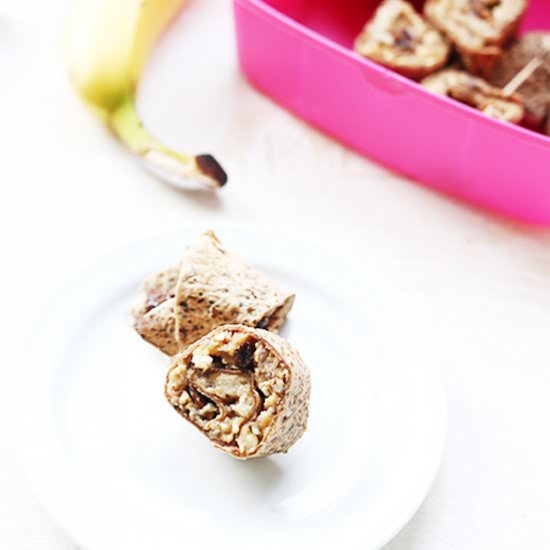 Sweet peanut butter rollups